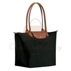 Classic Black Leather Handle Tote Bag in Tennessee